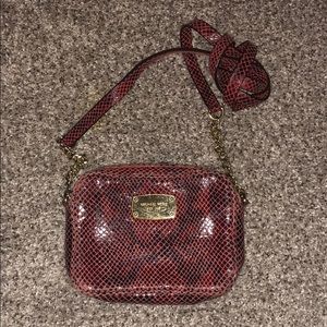 Red Snakeskin MK Crossbody bag